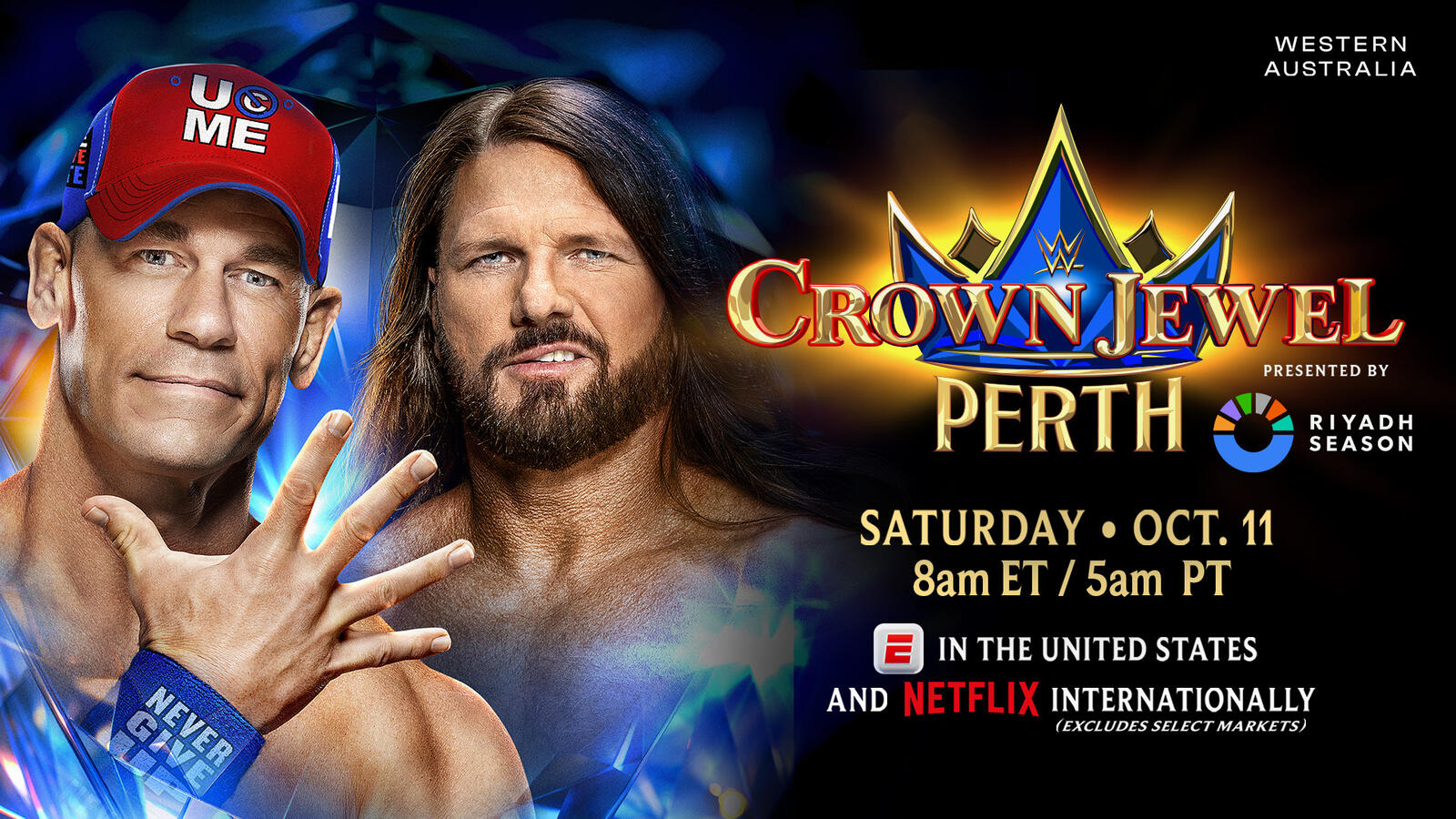 John Cena Versus AJ Styles Confirmed for Crown Jewel